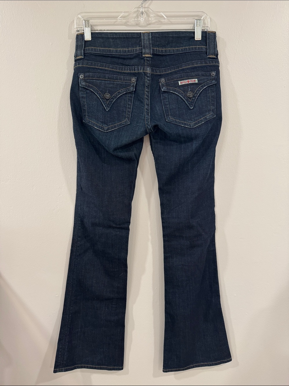 Hudson Womens Classic Bootcut mid rise dark wash denim jeans - Picture 3 of 6